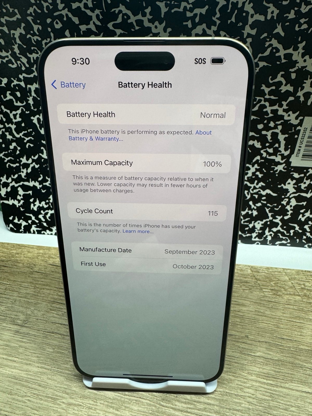 Apple iphone 15 pro max 256gb  unlocked 256gb 6T75