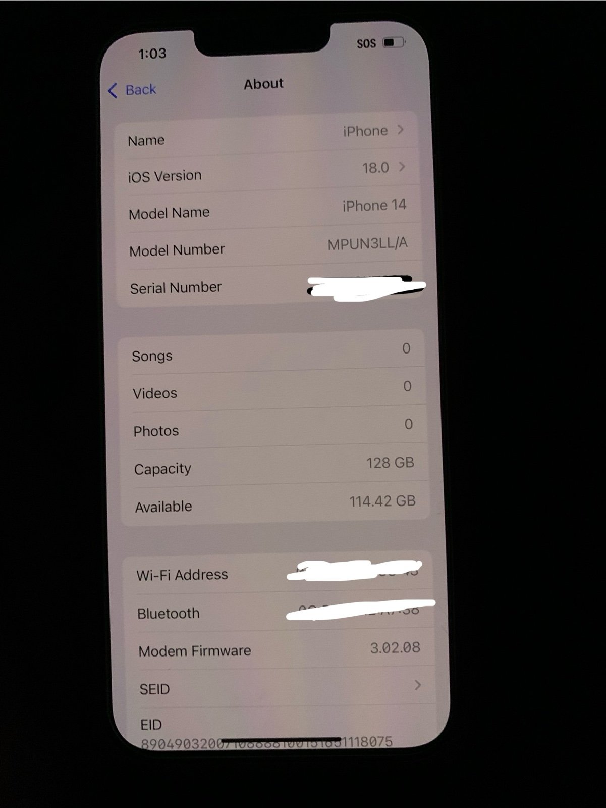 iPhone 14 - Starlight - Fantastic Condition 8Q33