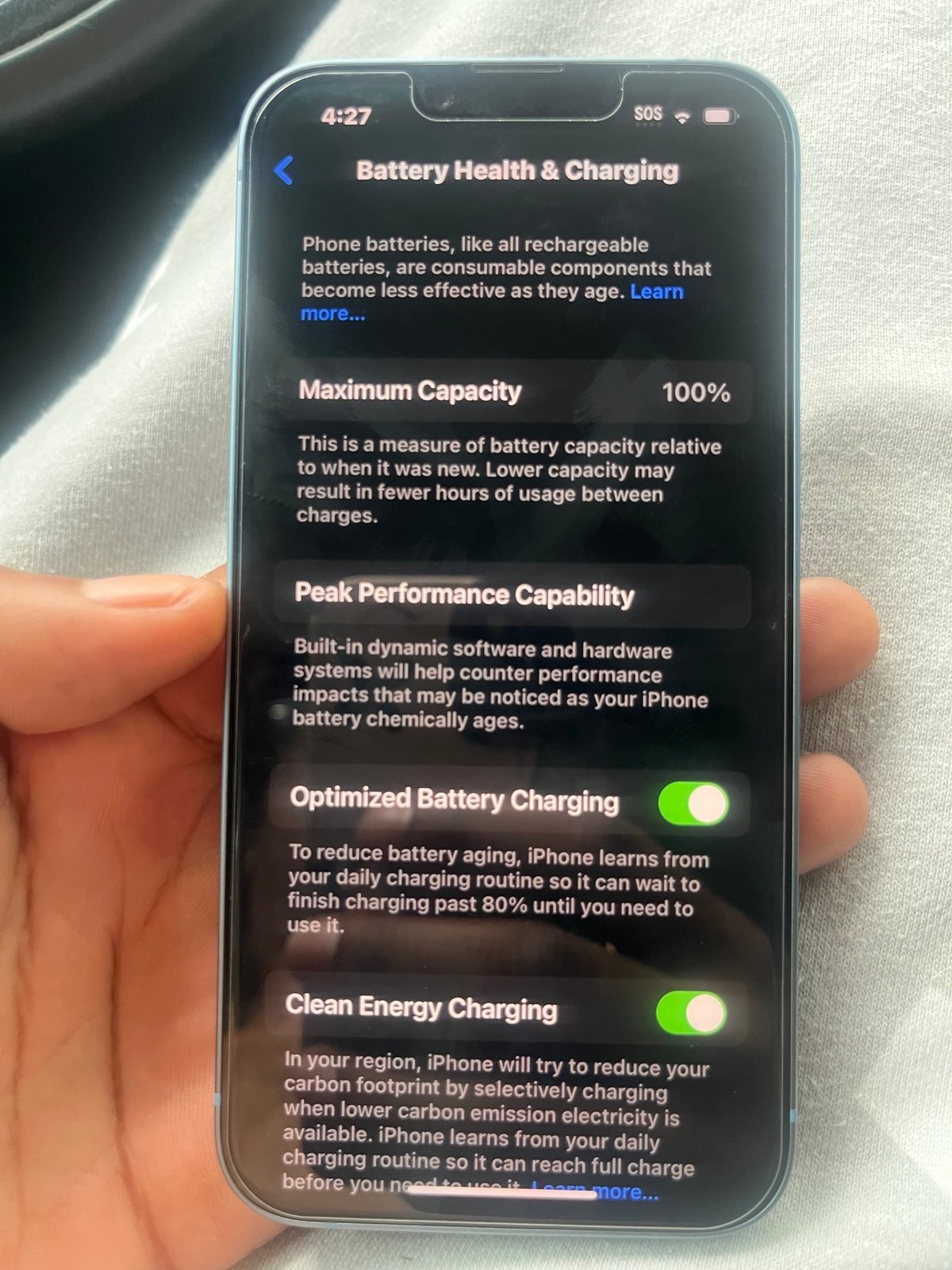 Apple iPhone 14 128 GB in Blue 8X35