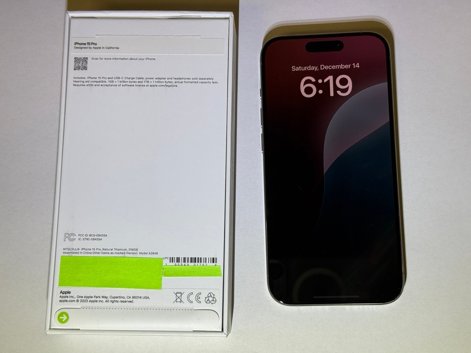 iPhone 15 Pro 256GB Natural Titanium Unlocked 1N59