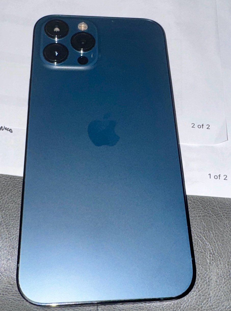 Apple iPhone 12Promax 128GB Pacific Blue GSM/CDMA Factory Unlocked 9S87