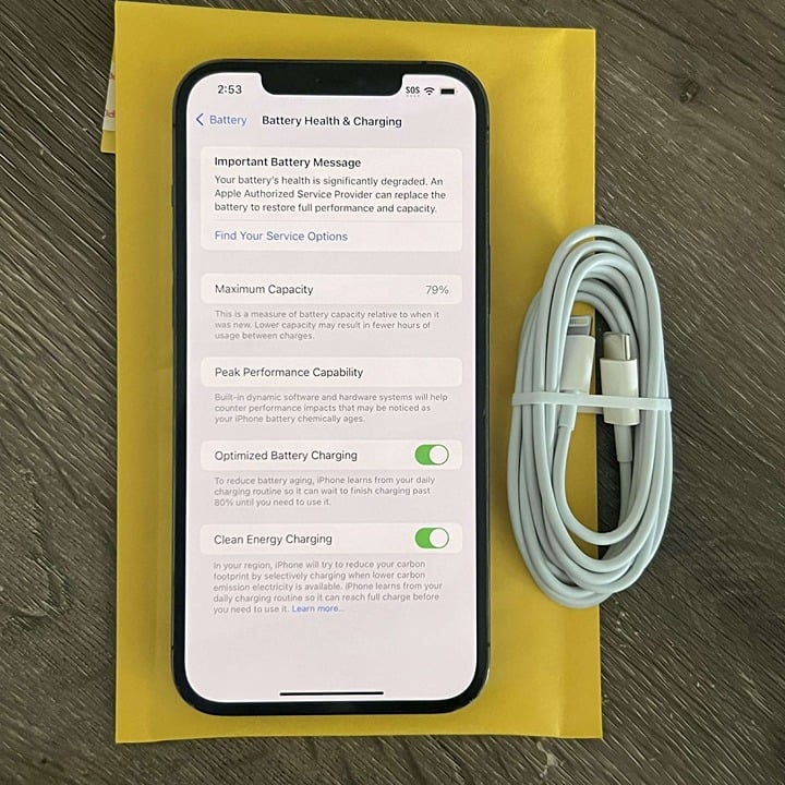 Apple iPhone 12 Pro Max 256 GB in Graphite for Unlocked 9Z85