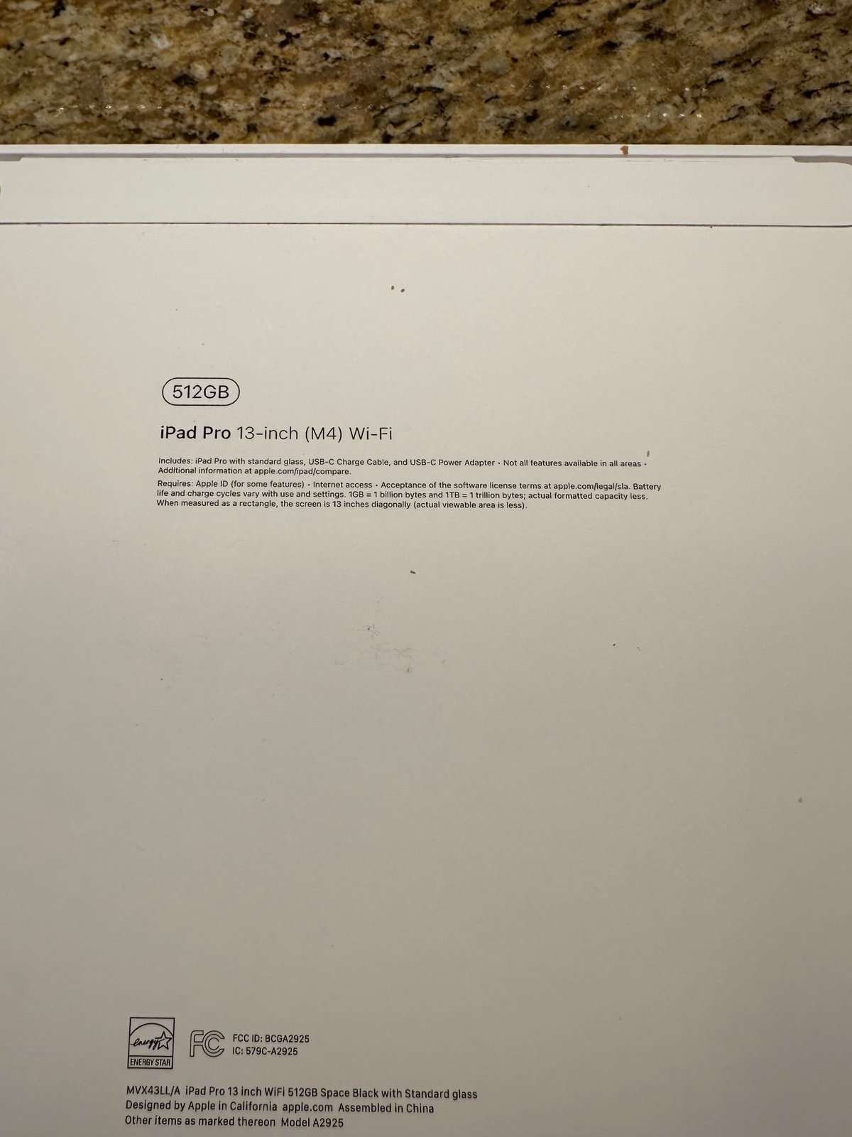 Apple iPad Pro 13 M4 Ultra Retina XDR Display 512GB Landscape 12MP New 3Q81