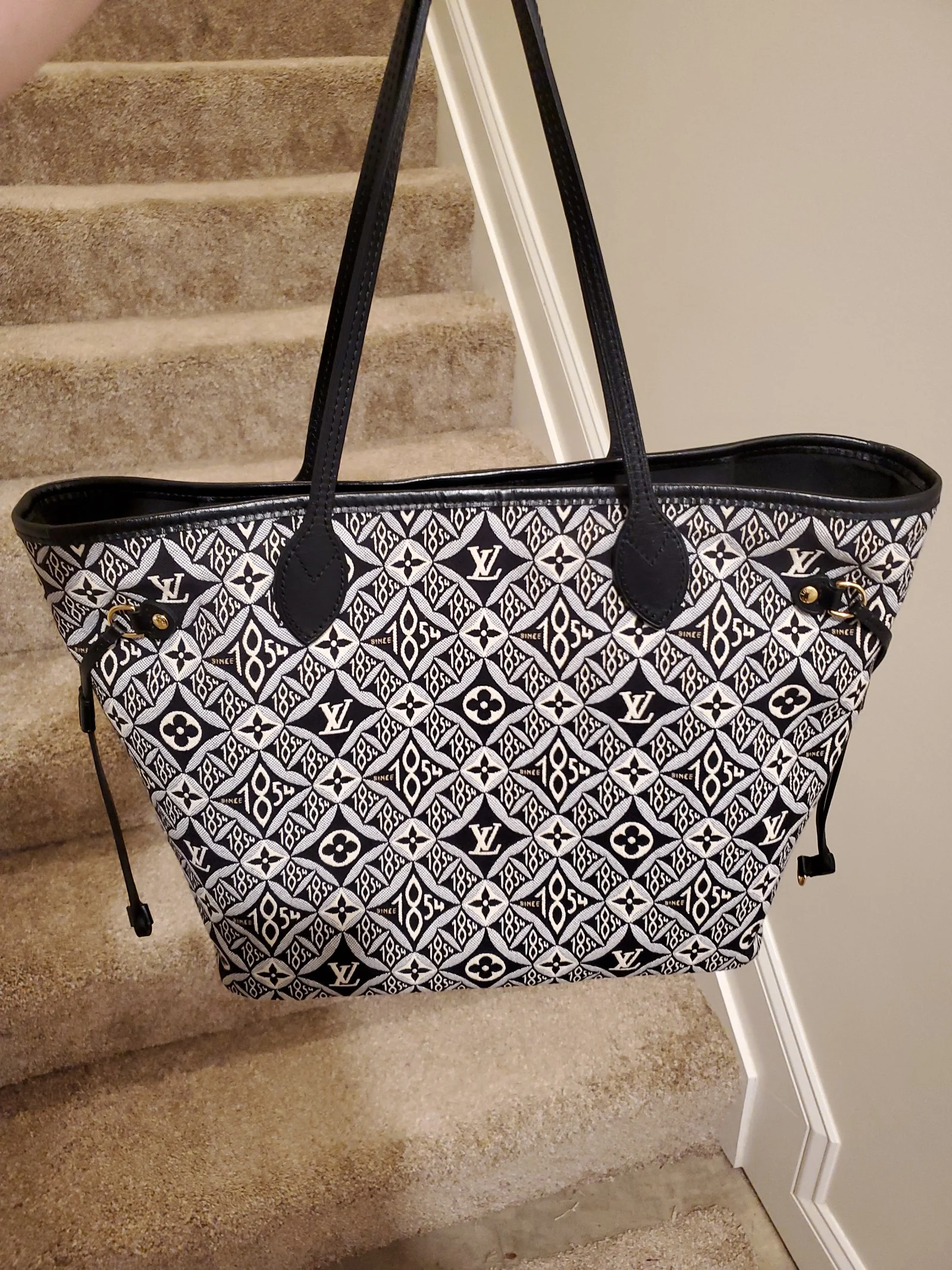 Louis Vuitton Since1854 Neverfull MM Tote Bag & Pochette Set Since 1854