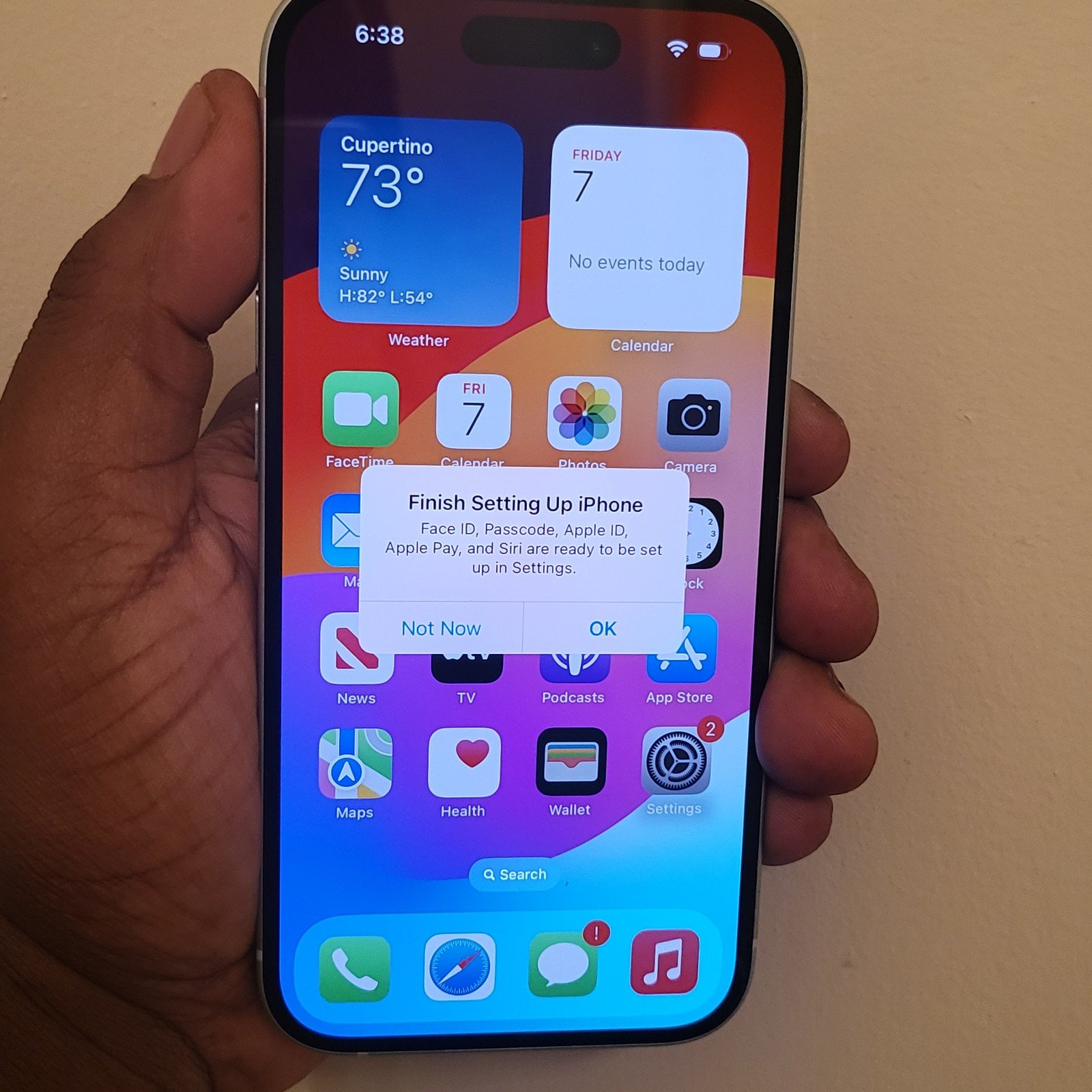 Apple iphone 15 128gb blue unlocked 5J98