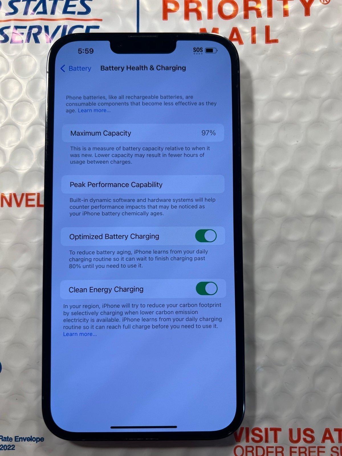 Apple iPhone 13 Pro Max 128 GB in Sierra Blue 1G96