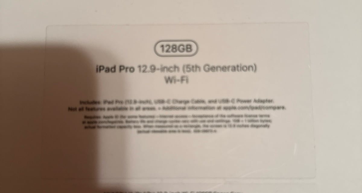 iPad Pro M1 12.9” (5th Generation) 128 GB 9Z87