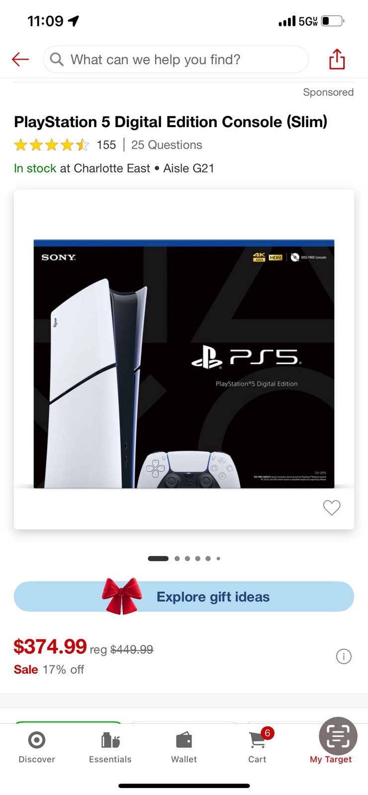 New in Box PlayStation 5 digital console 2G92