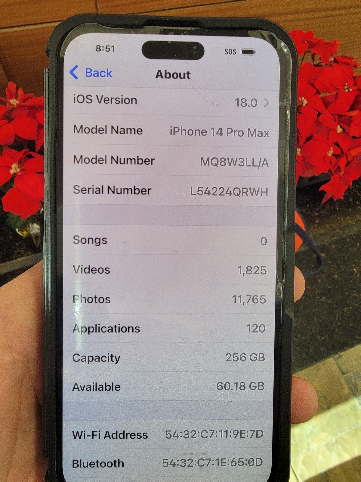 Apple iPhone 14 Pro Max 256gig UNLOCKED Beautiful Deep Purple LIKE NEW 8V83