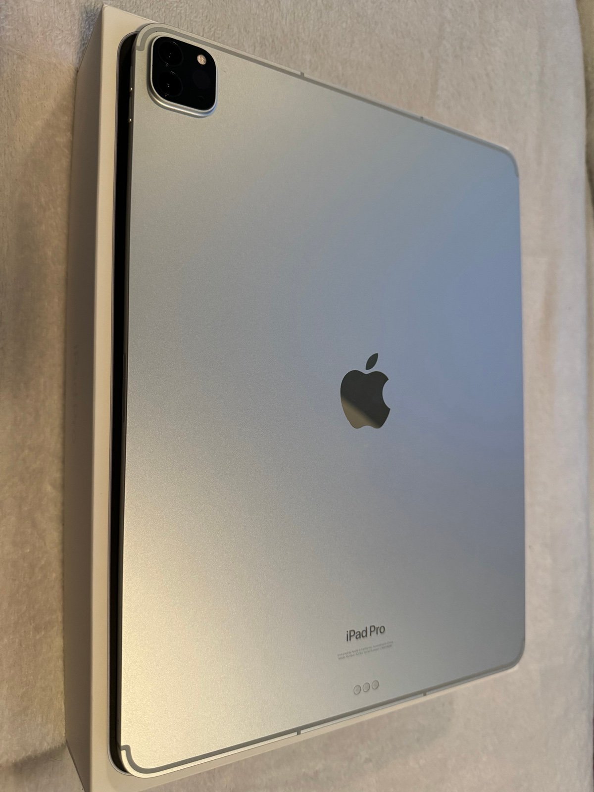 Apple iPad Pro 6th Gen Wi-Fi + Cellular 256 GB Silver w/ Apple Pencil 2S29