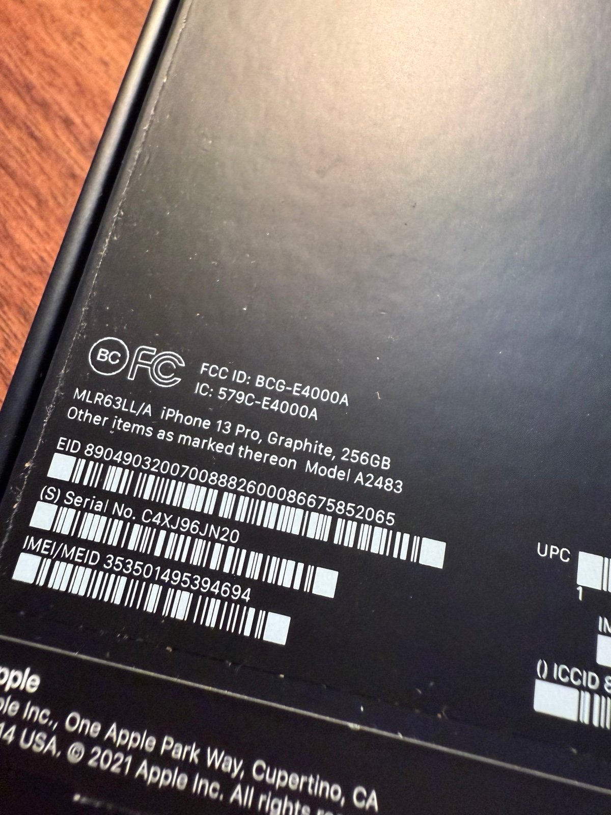 Apple iPhone 13 Pro 256 GB 2L59