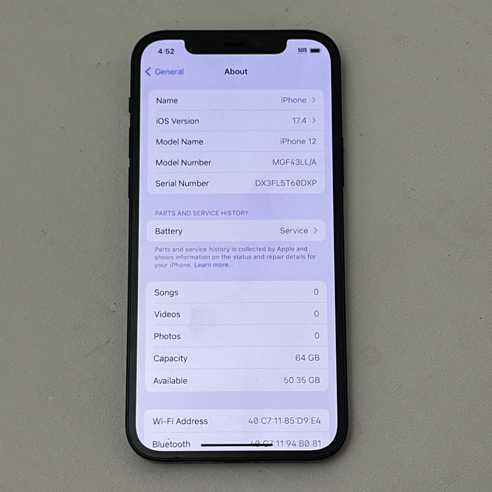 Apple iPhone 12 64gb Unlocked 79% Battery Health 3Z25