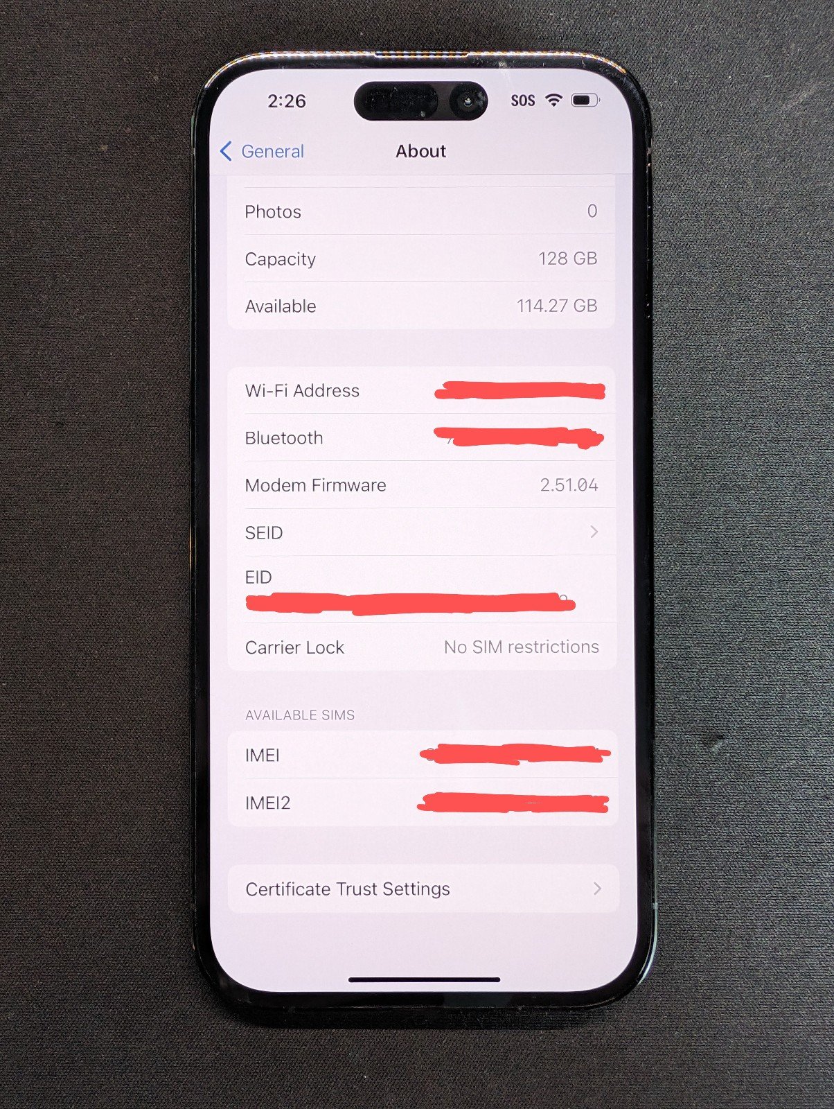 Apple iPhone 14 Pro 9T95