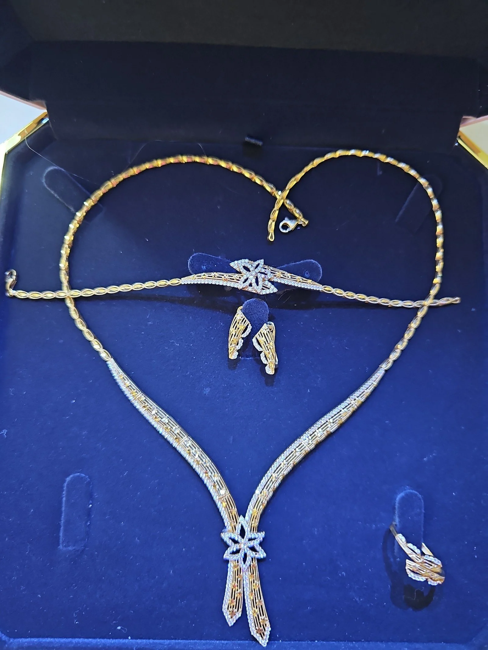 21k solid gold set