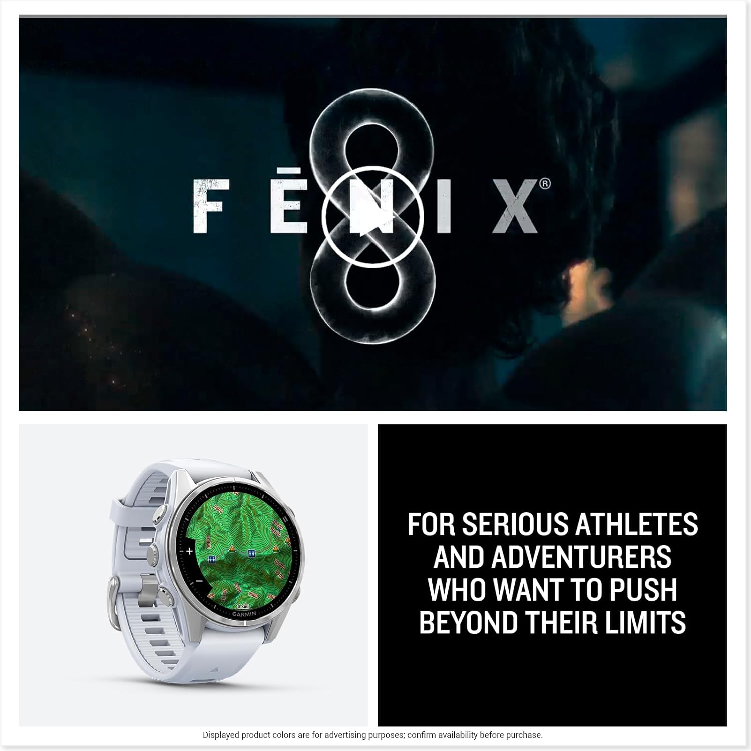 Garmin fēnix® 8 – 51 mm, AMOLED, Sapphire, Premium Multisport GPS Smartwatch, Long-Lasting Battery Life, Dive-Rated, Built-in LED Flashlight, Titanium with Spark Orange/Graphite Band