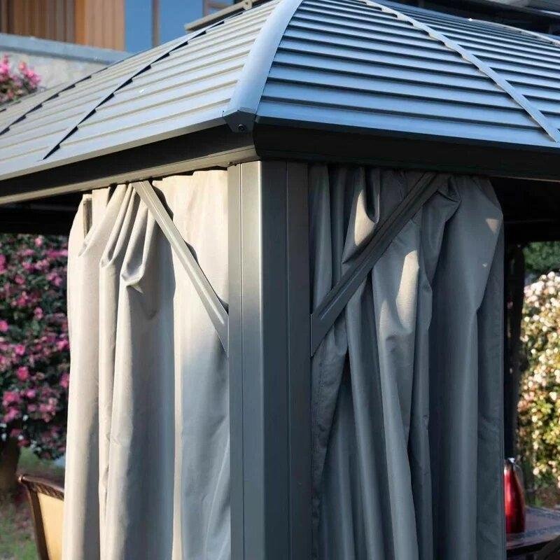 Barreras 12 Ft. W x 10 Ft. D Aluminum Patio Gazebo