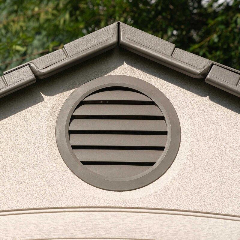 8 ft. W x 12.5 ft. D Plastic Storage Shed