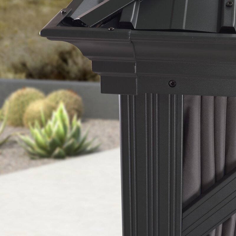 Outdoor 12 Ft. W x 10 Ft. D Aluminum Patio Gazebo