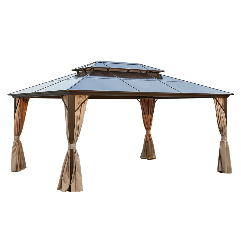 16 Ft. W x 12 Ft. DAluminum Patio Hardtop Gazebo