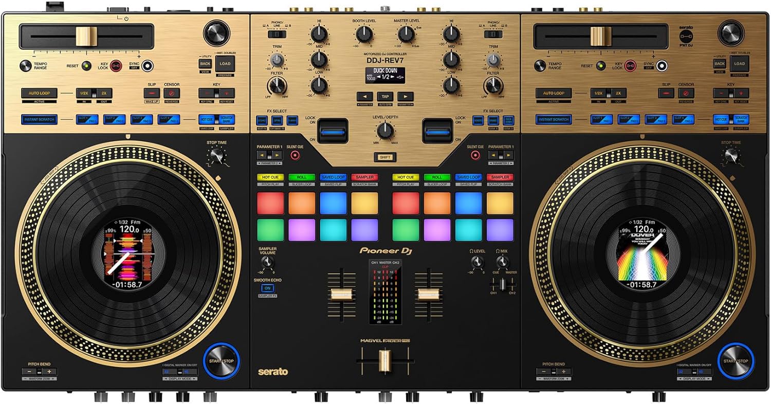 Pioneer DJ DDJ-REV7 2-deck Serato DJ Controller - Limited Edition Gold