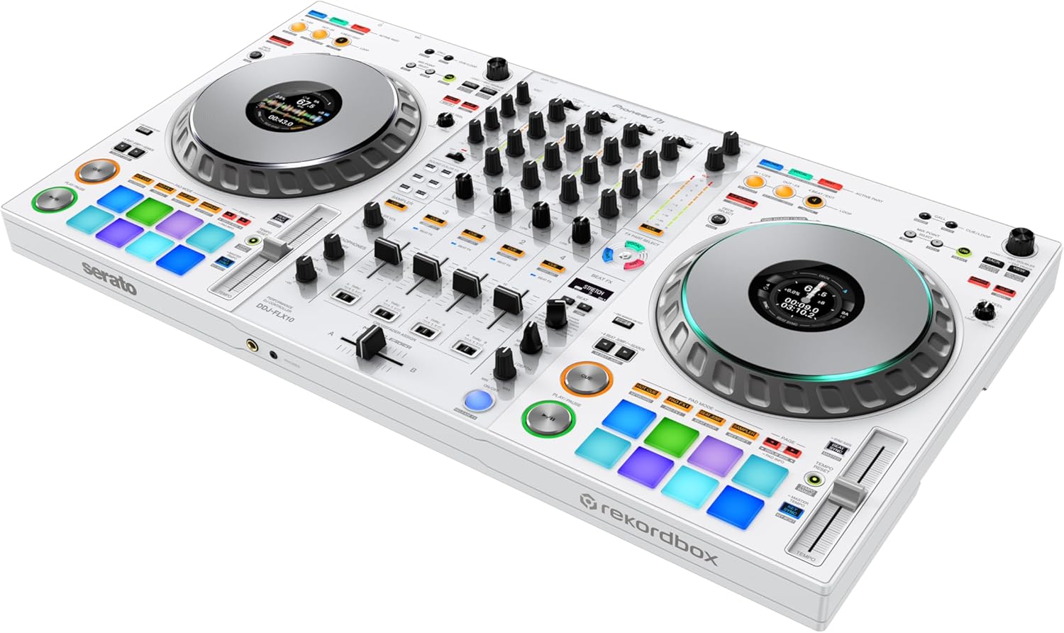 Pioneer DJ DDJ-FLX10 Limited Edition - 4-channel DJ controller for Rekordbox & Serato - White