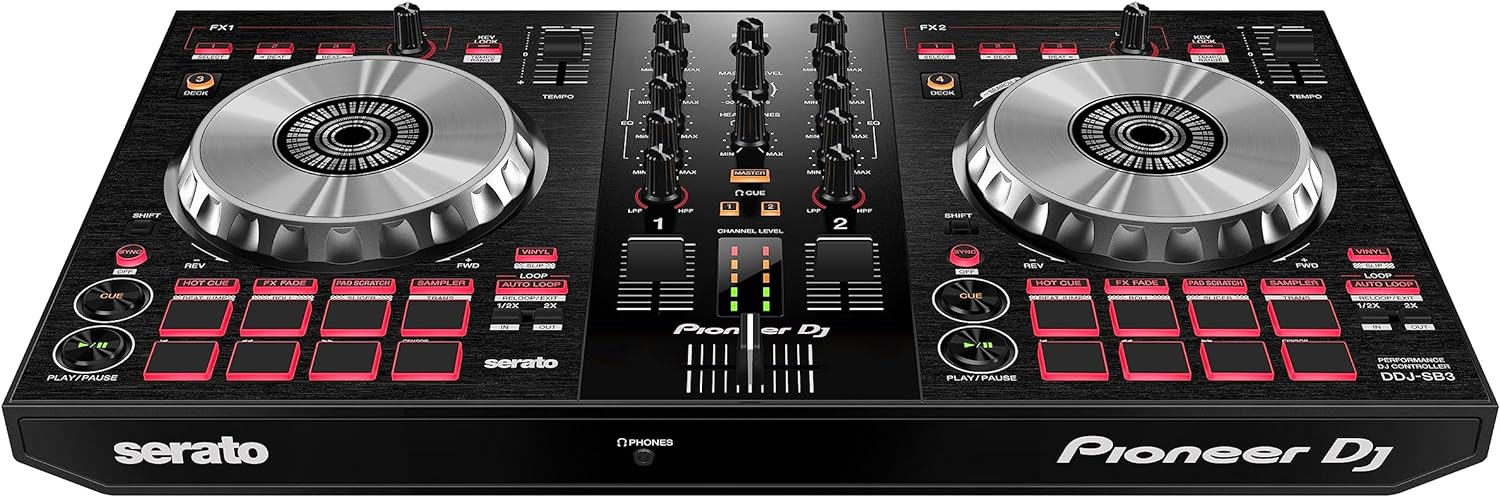 Pioneer DJ DJ Controller, Black, (DDJSB3)