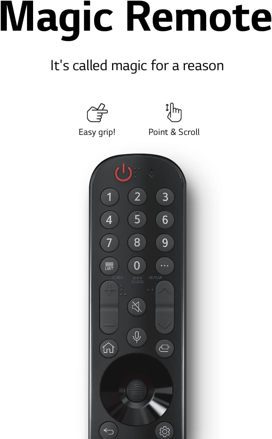 LG C2 Series 55-Inch Class OLED evo Smart TV OLED55C2PUA, 2022 - AI-Powered 4K TV, Alexa Built-in, Dark Silver