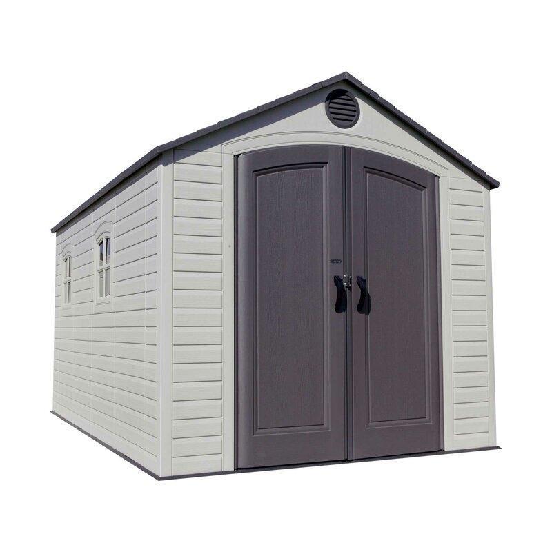 8 ft. W x 12.5 ft. D Plastic Storage Shed