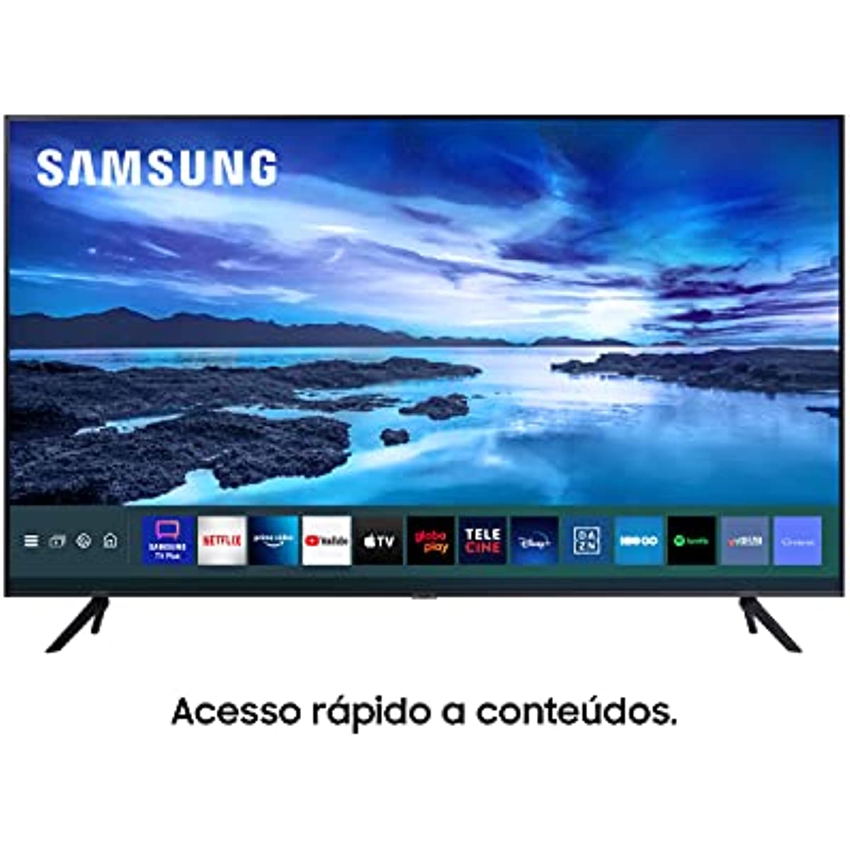 Smart TV LED 55' 4K UHD Samsung UN55AU7700 - Wifi, HDMI