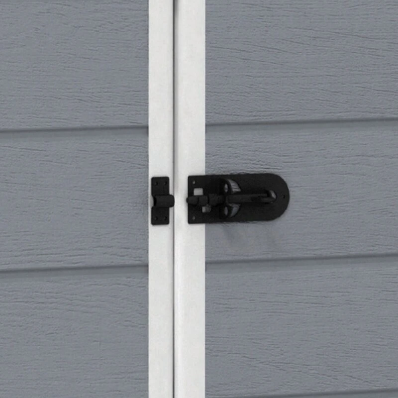 Manor 6' wide x 7.5' deep plastic storage shed