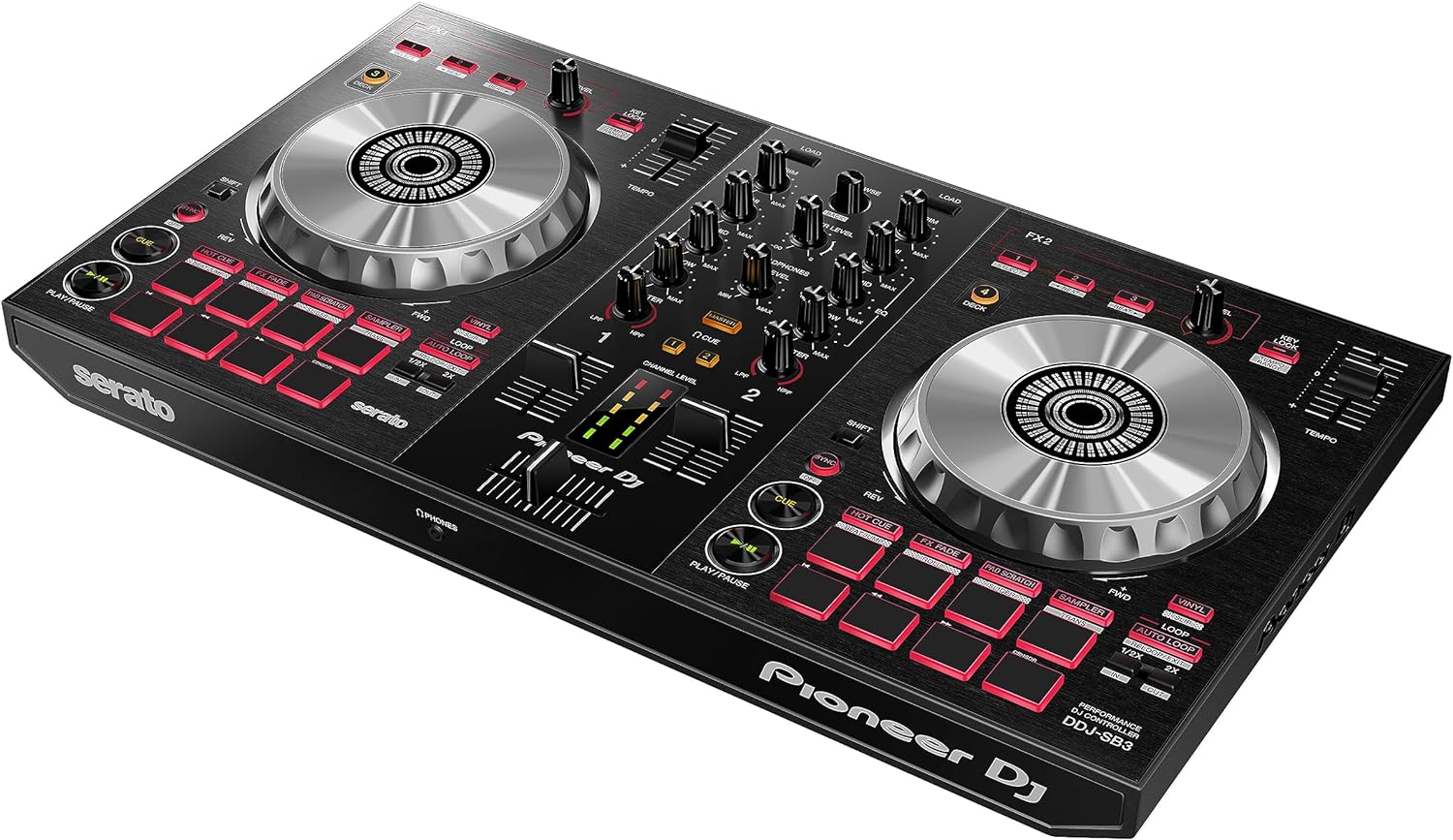 Pioneer DJ DJ Controller, Black, (DDJSB3)