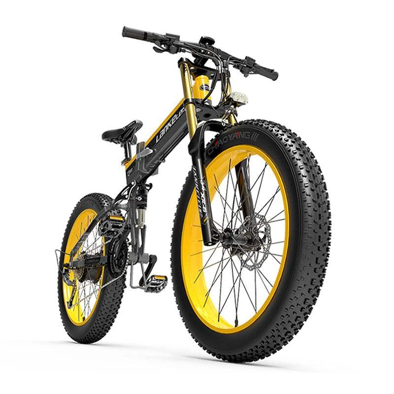 Lankeleisi XT750 Plus 1000W 26 Fatbike Dual Crown Fork Faltbares E-Mountainbike 17,5Ah