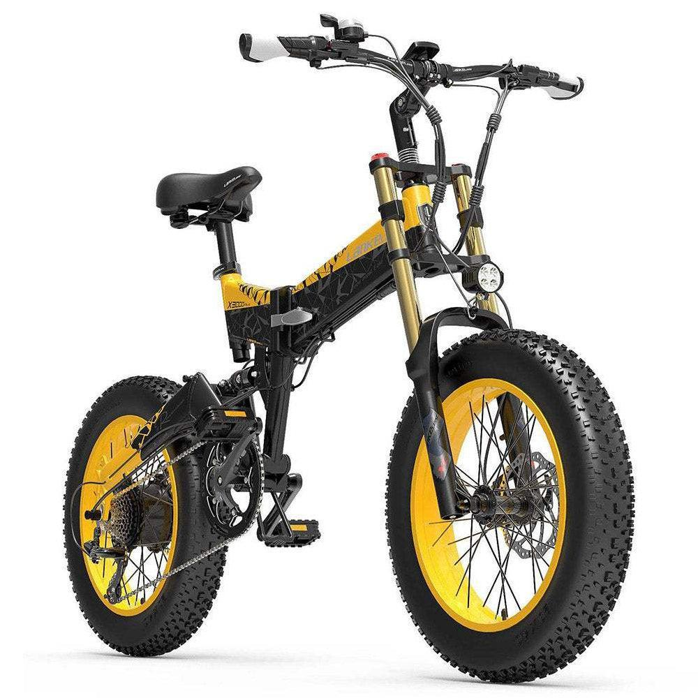 Lankeleisi X3000 Plus 1000W 20 Fatbike Dual Crown Fork Faltbares E-Mountainbike 17.5Ah
