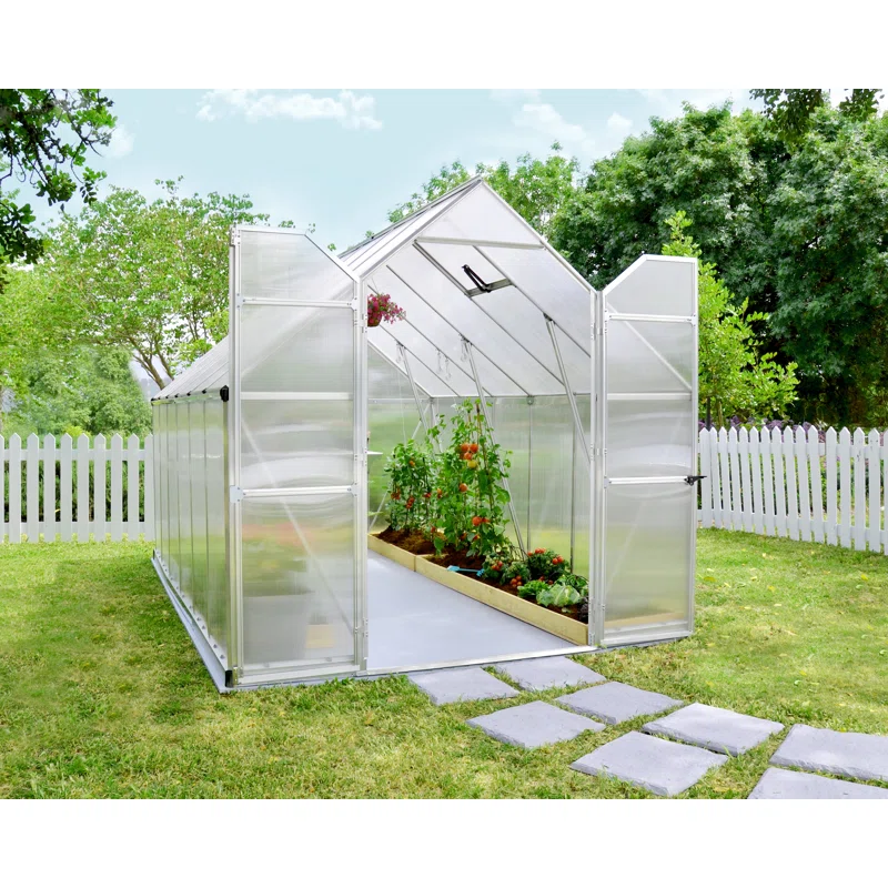 Palram - Canopia Essence 95.4 in W Hobby Greenhouse  ( 91 H x 95.4 W x 144 D )
