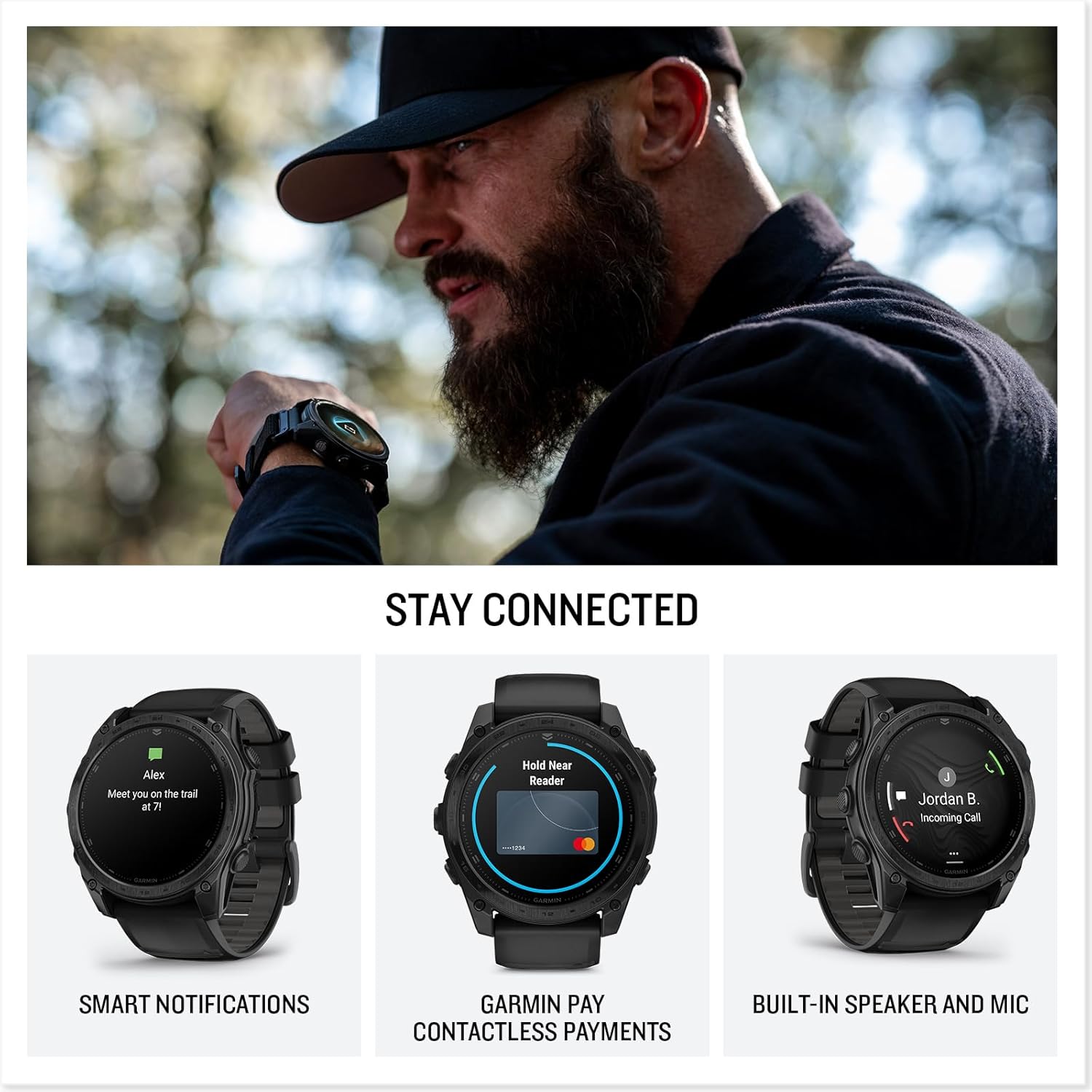 Garmin tactix® 8 51mm, Solar Charged Display, Elite, Premium Tactical GPS Smartwatch, Includes Applied Ballistics Elite™ Solver, Titanium Bezel, Sapphire Lens, 40-Meter Dive Rating