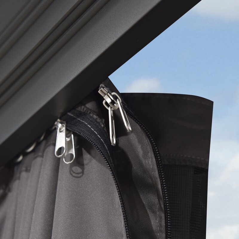 Outdoor 12 Ft. W x 10 Ft. D Aluminum Patio Gazebo