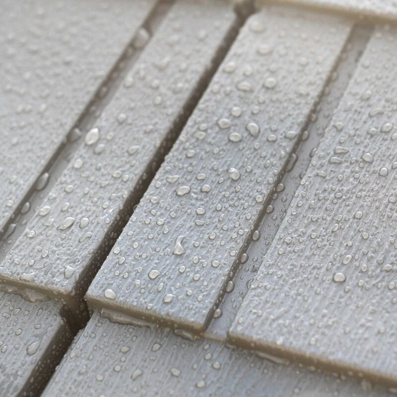 Side 10' wide x 8' deep plastic storage shed