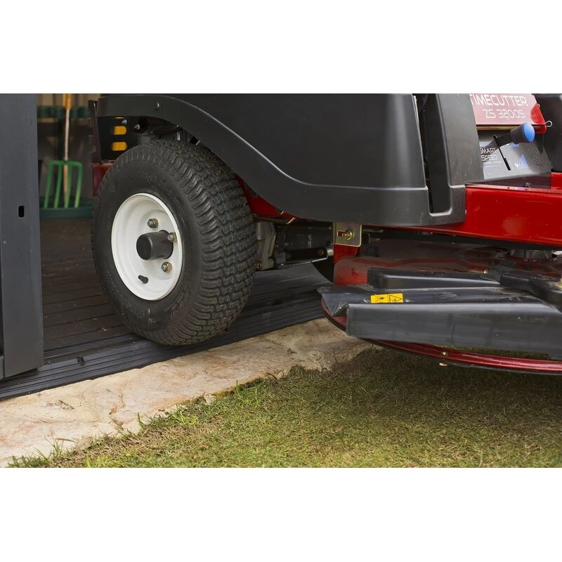 Auckland 7 x 7 ft antique distressed wood storage shed with high ceilings and victorian windows