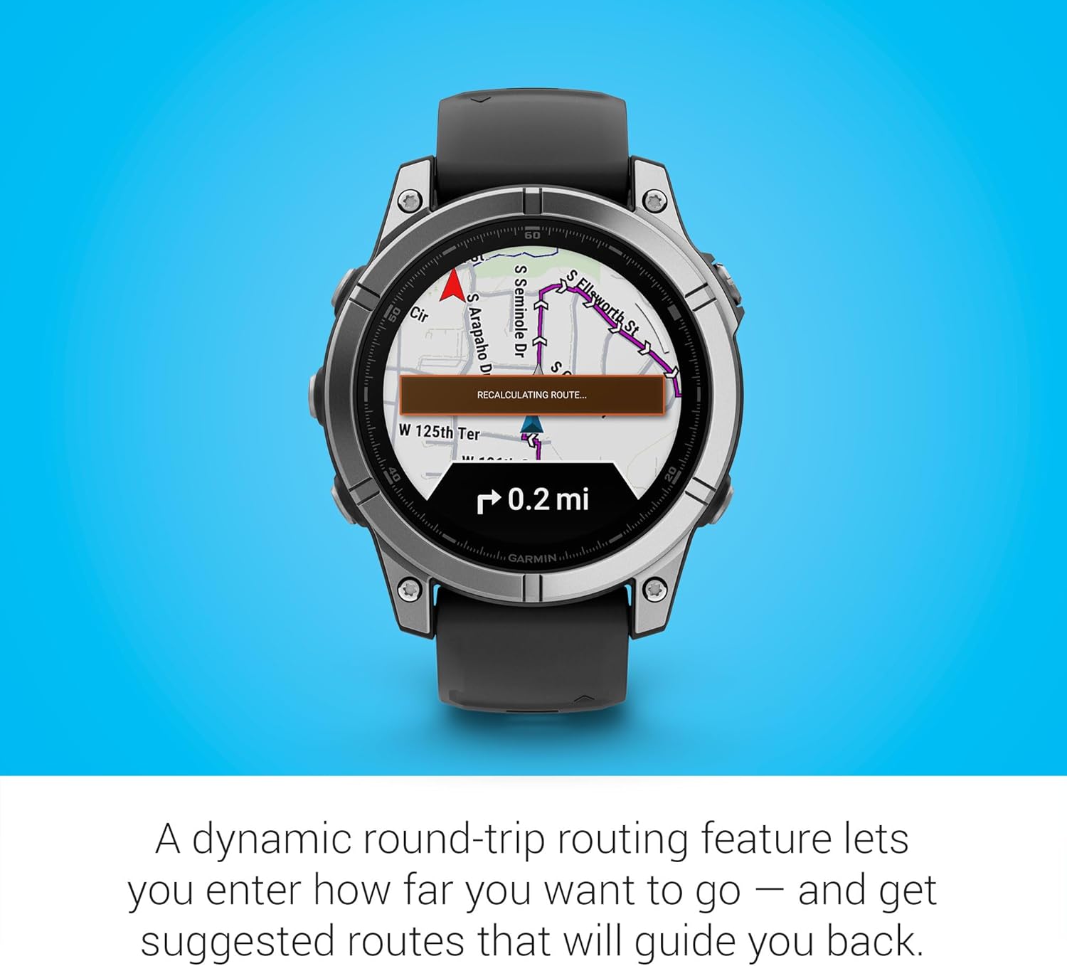 Garmin fēnix® 8 – 51 mm, AMOLED, Sapphire, Premium Multisport GPS Smartwatch, Long-Lasting Battery Life, Dive-Rated, Built-in LED Flashlight, Titanium with Spark Orange/Graphite Band