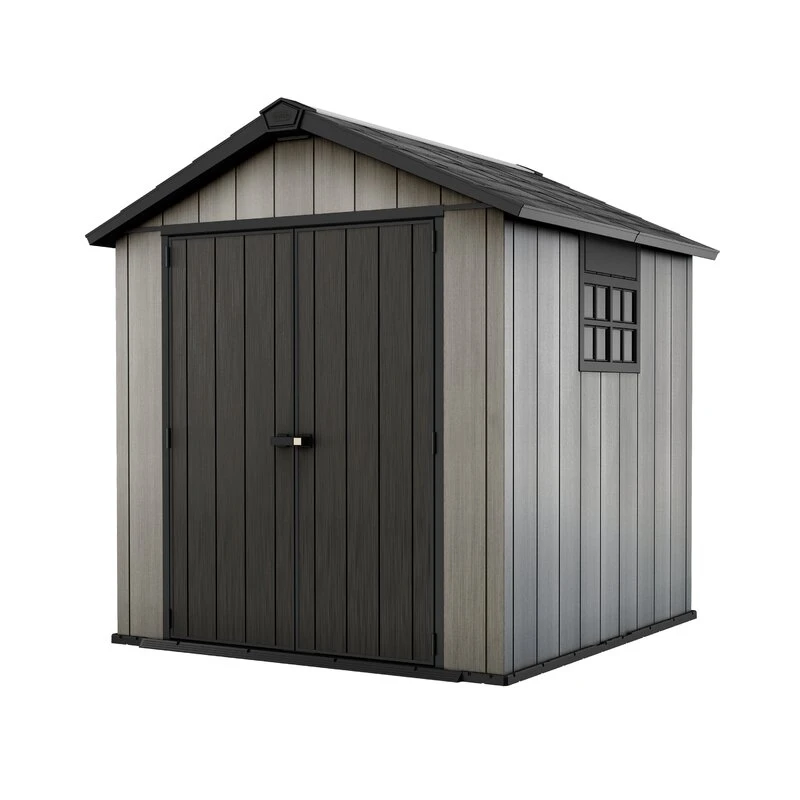 Oakland 7.5 ft wide x 7.5 ft deep plastic storage shed