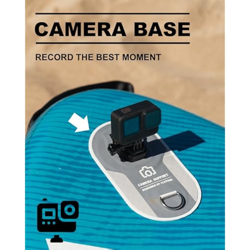 10'8/11'x35'' Fishing&Family Stable Inflatable Paddle Boards, Extra Wide SUP Paddleboard Inflatable, 430lb/3 People, Stand Up Paddle Board for Adults, Camera Mount, Shoulder Strap, Rod Holder