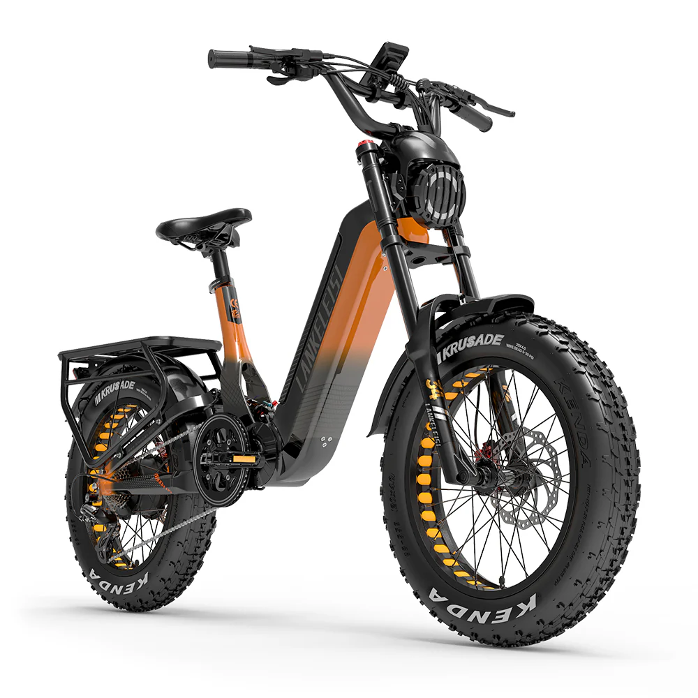 Lankeleisi RX800 Plus 1000W 20 Fatbike Full Suspension Electric Bike 48V 20Ah Samsung Battery SUV E-Bike