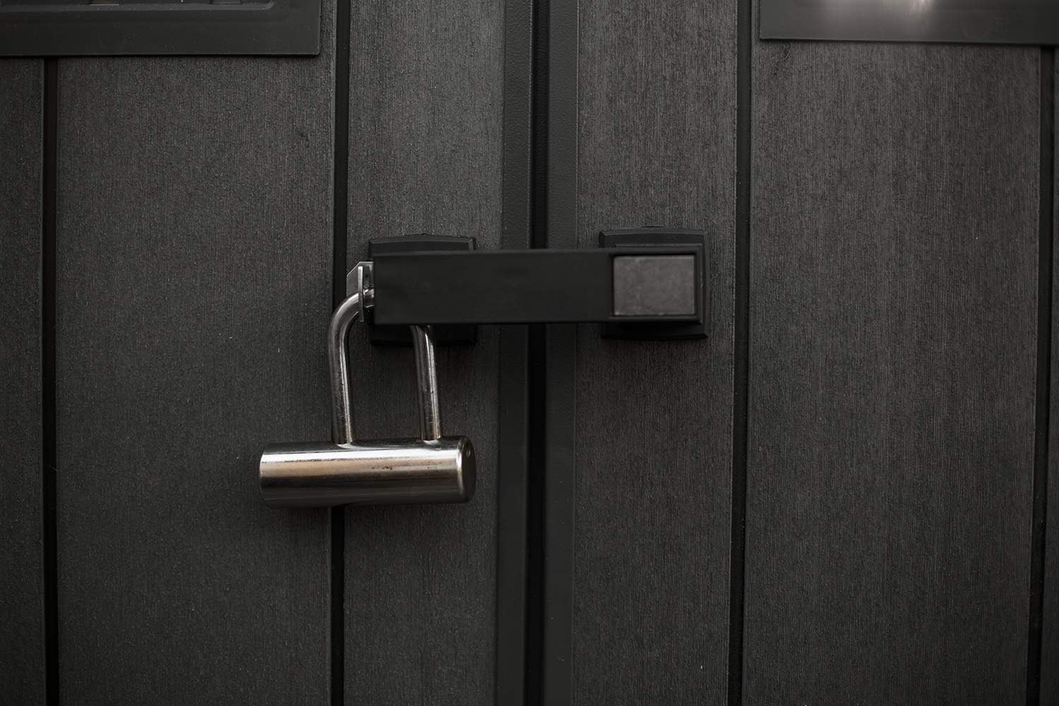 Keter Newton 7.5x11 Large Resin Outdoor Storage Shed Kit – Perfect to Store Patio Furniture, Garden Tools, Bike Accessories, and Lawn Mower, Mahogany Brown