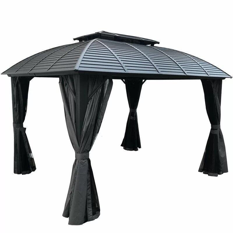 Barreras 12 Ft. W x 10 Ft. D Aluminum Patio Gazebo