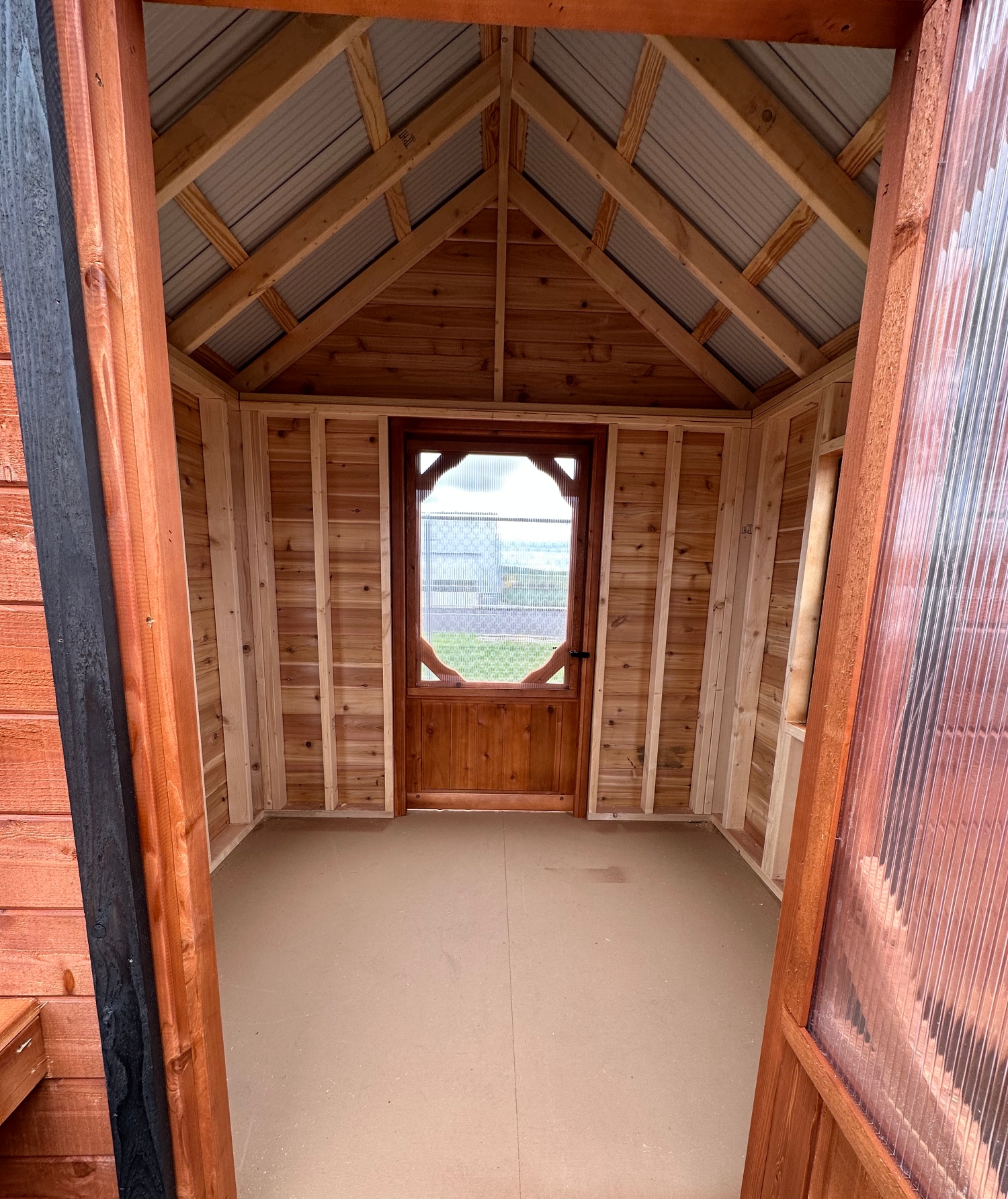 Cedar Greenhouse Shed