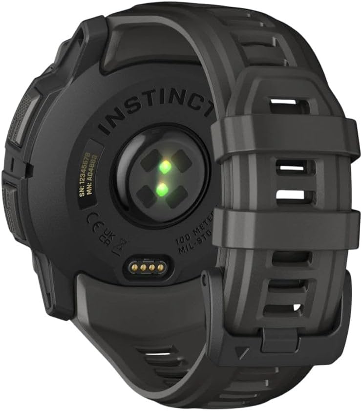 Garmin Instinct® 3 Tactical Edition, 50mm, Solar Charged Display, Rugged Outdoor GPS Smartwatch
