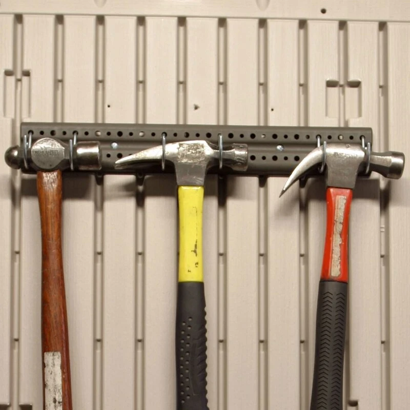 Side 10' wide x 8' deep plastic storage shed