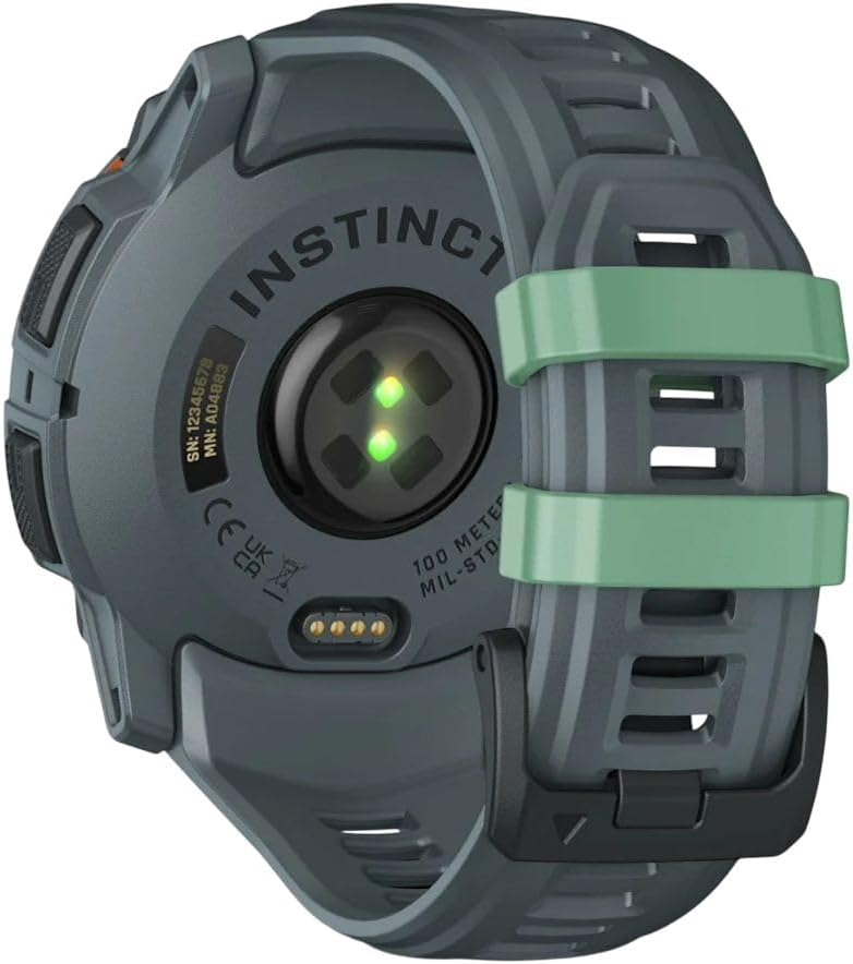 Garmin Instinct® 3 Tactical Edition, 50mm, Solar Charged Display, Rugged Outdoor GPS Smartwatch