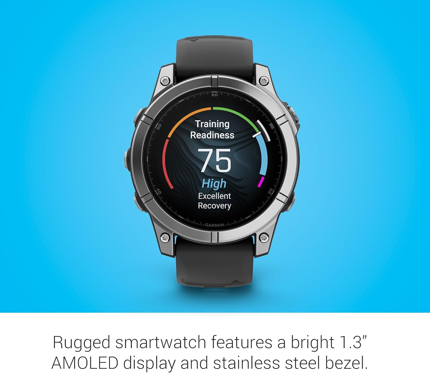 Garmin fēnix® 8 – 51 mm, AMOLED, Sapphire, Premium Multisport GPS Smartwatch, Long-Lasting Battery Life, Dive-Rated, Built-in LED Flashlight, Titanium with Spark Orange/Graphite Band