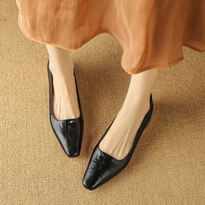 Celene Genuine Leather Heels